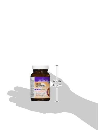 New Chapter Calcium Supplement with Vitamin K2 + D3 - Bone Strength Clinical Strength Plant Calcium with Vitamin D3 + Magnesium  - 120 ct Slim Tabs