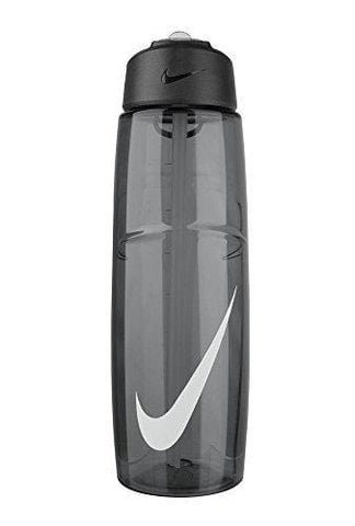 Nike T1 Flow Swoosh Water Bottle (32oz, Anthracite/White)