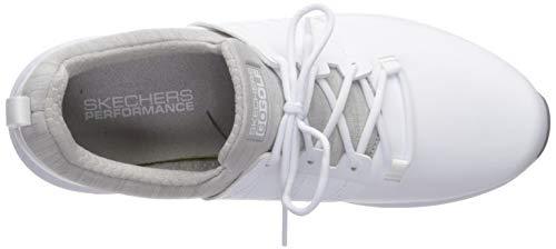 Skechers Women's Eagle Spikeless Golf Shoe, White/Gray 8 W US