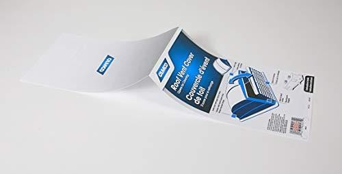 Camco RV Roof Vent Cover, Opens For Easy Cleaning, Aerodynamic Design, Easily Mounts to RV With Included Hardware - (White) (40431)