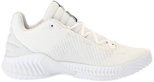 adidas Men's Pro Bounce 2018 Low Basketball Shoe, Black/Crystal White, 10.5 M US