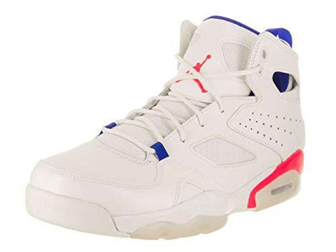 Jordan Mens Flight Club `91 Hight Top Lace Up Basketball Shoes, White, Size 9.0