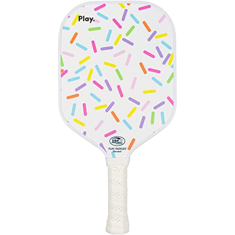 Play Paddles Pickleball Paddle - USAPA Approved Pickleball Racket | Carbon Fiber and Polymer Honeycomb Composite Core | Hyper-Grip™ Surface with Graphite Face & Cushioned Grip