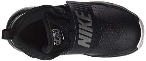 Nike Boys' Team Hustle D 8 (PS) Basketball Shoe, Black/Metallic Silver - White, 2Y Regular US Little Kid