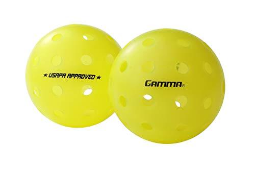 Gamma Sports Photon Outdoor Pickleballs, High-Vis Optic Green USAPA Approved Pickleball Balls (60 Pack)