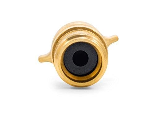 Camco RV Brass Inline Water Pressure Regulator- Helps Protect RV Plumbing and Hoses from High-Pressure City Water, Lead Free (40055)