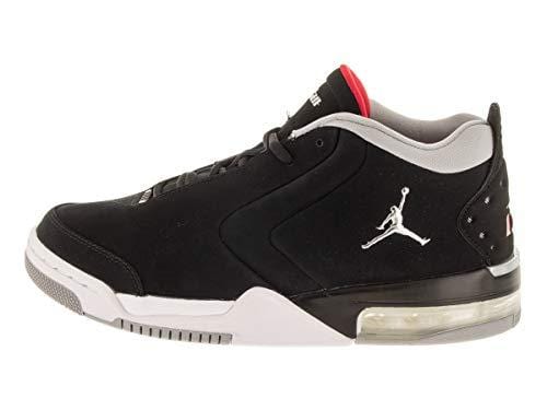 Jordan Nike Men's Big Fund Black/Metallic Silver/White Basketball Shoe 8 Men US