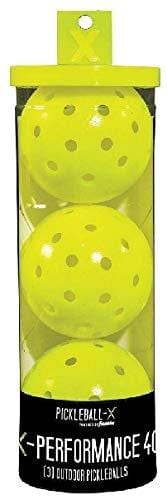 Franklin 52821 X-Performance 3 Pack Optic Yellow Pickleballs - Quantity 2 - Ultra Pickleball