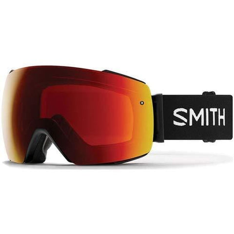 Smith Optics Io Mag Adult Snow Goggles - Black/Chromapop Sun Red Mirror