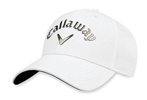 Callaway Golf 2018 Liquid Metal Adjustable Hat, Adjustable, White/ Gunmetal [product _type] Callaway - Ultra Pickleball - The Pickleball Paddle MegaStore