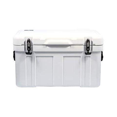 Currituck Heavy Duty Cooler by Camco -Perfect as a Boat Cooler and For Hunting, Hiking,  Camping, Fishing, The Beach and More 58 Quarts (White) (51870)