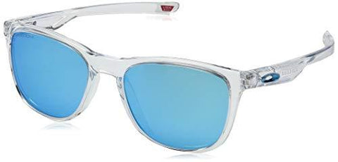 Oakley Men's Trillbe X Non-Polarized Iridium Rectangular Sunglasses, Polished Clear, 52.0 mm