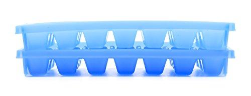 Camco Blue Stackable Miniature Ice Cube Tray for Mini Fridges, RV/Marine, Dorm Small Freezers, (2 Pack) (44100)