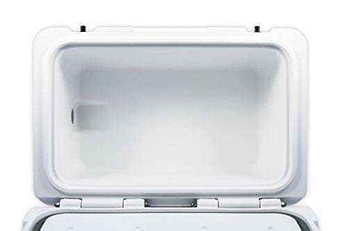 Currituck Heavy Duty Cooler by Camco -Perfect as a Boat Cooler and For Hunting, Hiking,  Camping, Fishing, The Beach and More 58 Quarts (White) (51870)