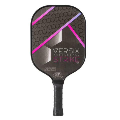 VERSIX Strike 4F, Fiberglass Composite Face, Polypropylene Honeycomb Core, USA Pickleball Approved, Lightweight, Entry-Level/Intermediate, Pink