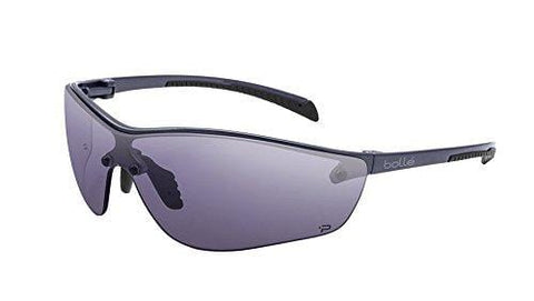 Bolle Safety Silium+ Safety Glasses, Dark Gunmetal Frame, Grey Lenses