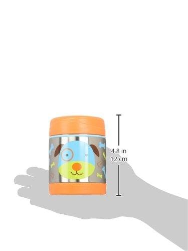Skip Hop Baby Zoo Little Kid and Toddler Insulated Food Jar and Spork Set, Multi, Darby Dog