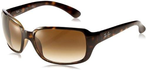 Ray-Ban Women's Rb4068 Square Sunglasses, LIGHT HAVANA, 60 mm
