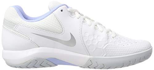Nike Women's Air Zoom Resistance Tennis Shoes (7 B US, White/Metallic Silver/Pure Platinum)