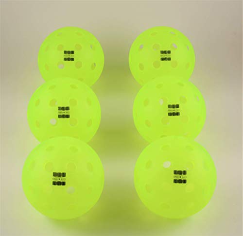 Glow in The Dark Pickleballs, 6 Pack Pickleballs, Shadow-Ball Pickleball Outdoor Balls, USAPA Standard Pickle Balls