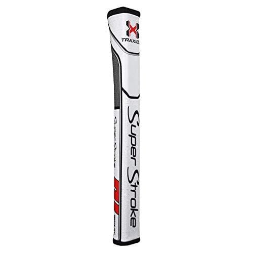 SuperStroke Traxion Pistol GT 2.0 Golf Putter Grip - White/Red/Grey