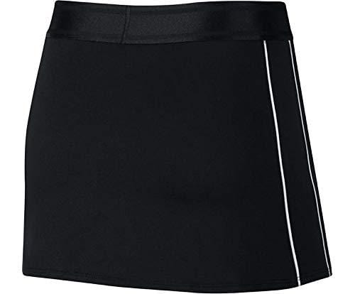 NIKE Women's NikeCourt Dri-FIT Tennis Skirt (Black/White, Small)