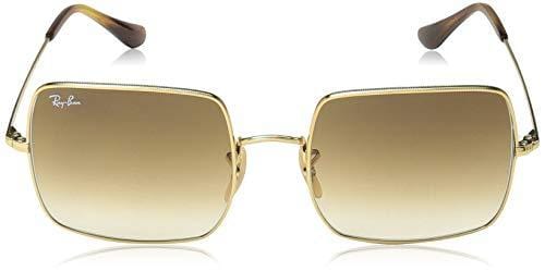 Ray-Ban Square Sunglasses, Gold, 54 mm