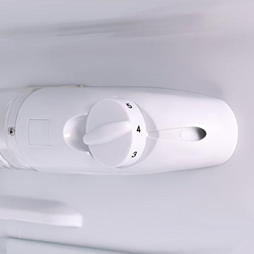 COSTWAY Mini Refrigerator, 2-Door 3.4 cu. ft. Small Compact Under Counter Refrigerator Fridge Freezer Cooler Unit for Dorm, Office, Apartment with Adjustable Removable Glass Shelves (White)