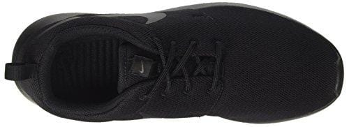 Nike Womens Roshe One Fabric Low Top Lace Up, Black/Black/Dark Grey, Size 9.5