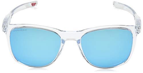 Oakley Men's Trillbe X Non-Polarized Iridium Rectangular Sunglasses, Polished Clear, 52.0 mm