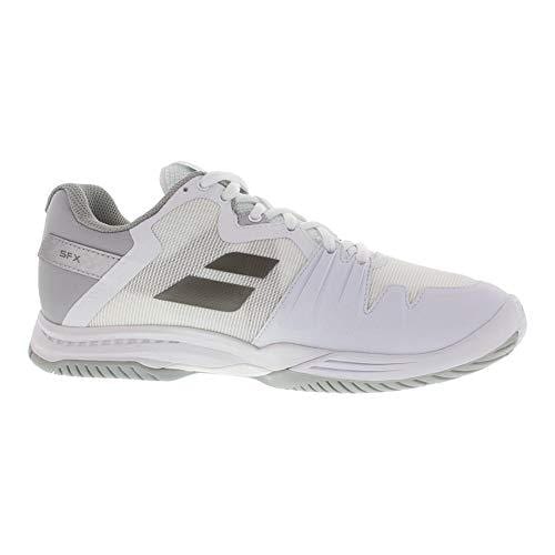 Babolat Women`s SFX 3 All Court Tennis Shoes White and Silver (9.5 - TennisExpress)