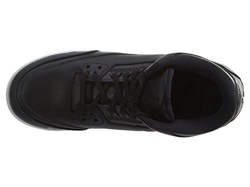 Nike Air Jordan 3 Retro Bg Boys Basketball Shoes (6.5Y, Black/Black/White)