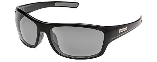 Suncloud Cover Polarized Sunglasses, Black, Gray