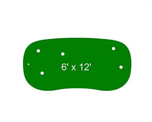 StarPro 6ft x 12ft 5-Hole Pro-Am Game Room Practice Putting Green