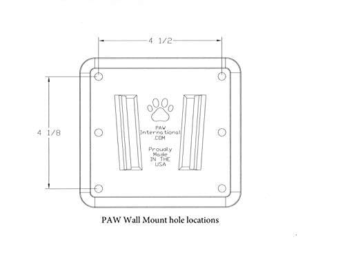 PAW International RV TV Bracket (Polymer) 3 Piece Set- Black