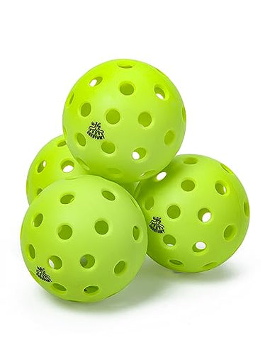 DEERFAMY 40 Pickleball Balls for Outdoor & Indoor, USAPA Approved for Sanctioned Tournament Play,4 Pack/6 Pack