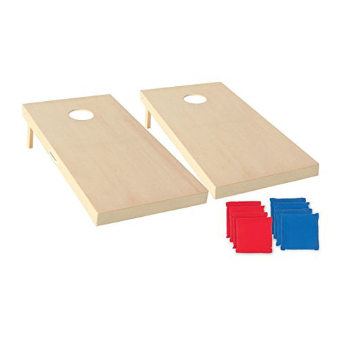 Triumph All-Wood Cornhole Set Includes Two Cornhole Boards and Eight Bags - More Sizes Available