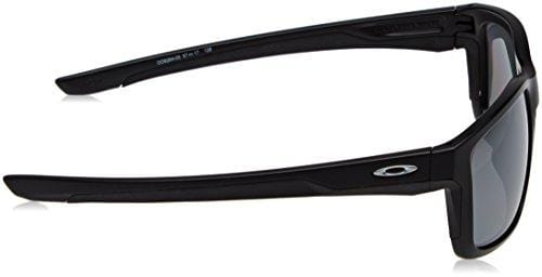 Oakley Men's Mainlink Rectangular Sunglasses, Matte w/Black Iridium Polarized, 57 mm