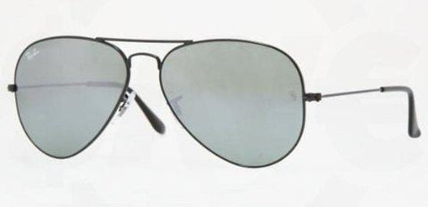 Ray Ban RB3025 Aviator Sunglasses-002/40 Black (Crystal Gray Mirror Lens)-55mm