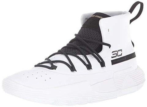 Under Armour Men's SC 3ZER0 II Basketball Shoe, White (103)/Black, 10
