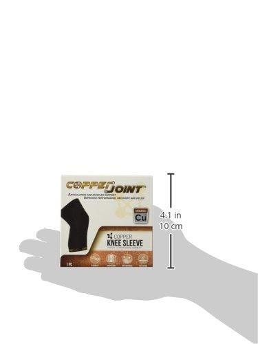 CopperJoint Copper-Infused Compression Knee Sleeve, Promotes Increased Blood Flow to The Knee While Supporting Tendons & Ligaments for All Lifestyles, Single Sleeve (Medium)