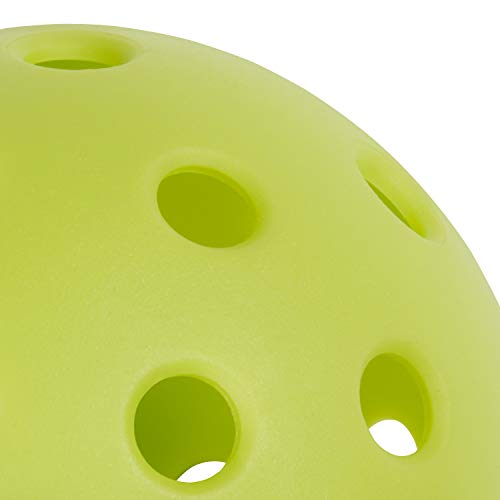 FILA Accessories Outdoor Pickleball Balls - Pack of 4 Official Pickle Balls Outdoors Regulation Size, 40 Holes