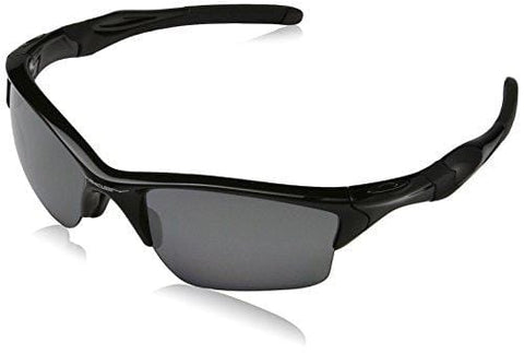 Oakley Mens Half Jacket 2.0 XL OO9154-05 Polarized Sunglasses 58mm, Polished Black Frame/Black Iridium Polarized Lens, 62 mm