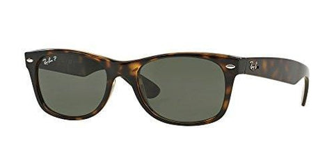 Ray Ban RB2132 NEW WAYFARER 902/58 58M Tortoise/Crystal Green Polarized Sunglasses For Men For Women
