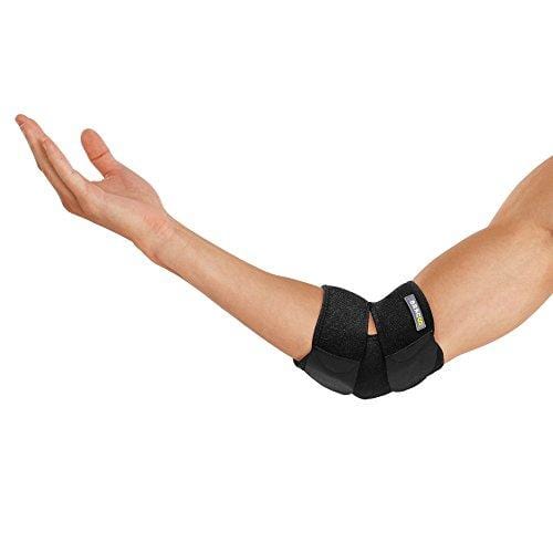 Bracoo Elbow Support, Reversible Neoprene Support Brace for Joint, Arthritis Pain Relief, Tendonitis, Sports Injury Recovery, ES10, Black, 1 count [product _type] Bracoo - Ultra Pickleball - The Pickleball Paddle MegaStore