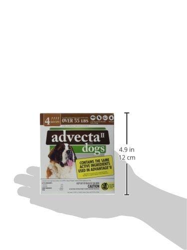 Advecta II Flea Treatment - Flea and Lice Prevention for Dogs, 4 Month Supply