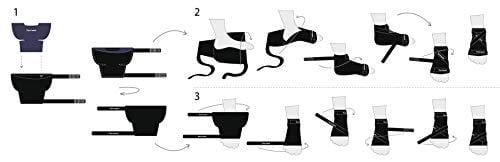 Thermopeutic Cold Compression Wrap for Sprained Ankle, Plantar Fasciitis, Achilles Tendonitis and Foot - Extremely Form Fitting & Temperature Retention