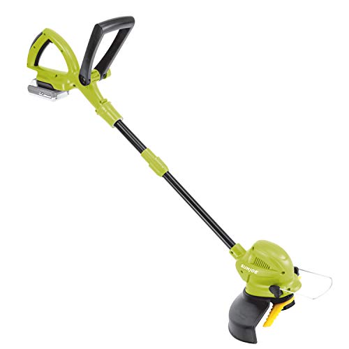 Sun Joe 24V-SB10-LTE 24V iON+ 10-in. 2.0Ah Cordless SharperBlade Stringless Lawn Trimmer, Kit (w/2.0-Ah Battery + Quick Charger)