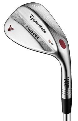 TaylorMade Golf Milled Grind Satin Nickel Chrome Finish Wedge High Bounce 58.12 Right Hand Stiff, LW