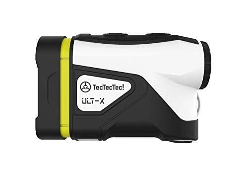 TecTecTec ULT-X Golf Rangefinder - Laser Range Finder with 1,000 Yards Range, Slope, Vibration, Easy Flagseeker and On/Off